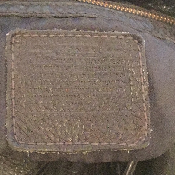 1995 COACH Vintage Black Pebble  Backpack.